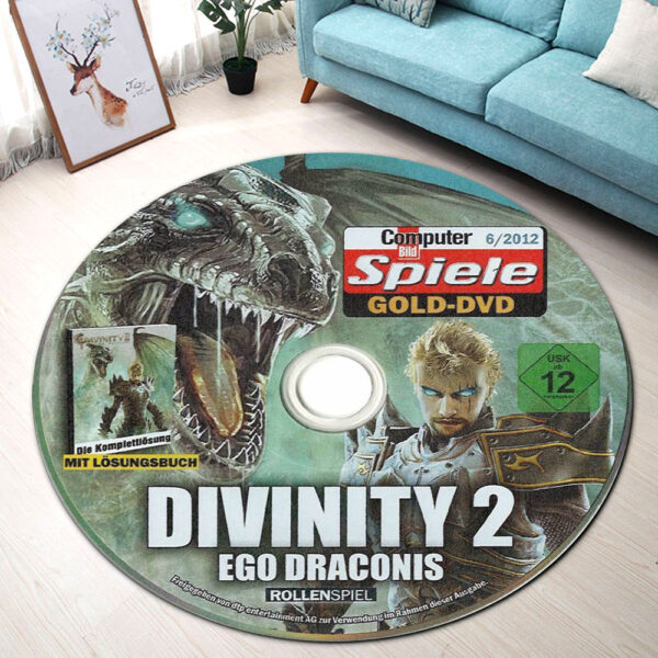 Divinity II Ego Draconis Disc Round Rug Carpet