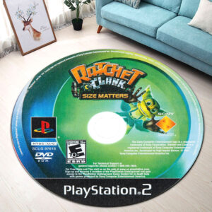Round Rug Ratchet and Clank Size Matters Disc Round Rug Carpet