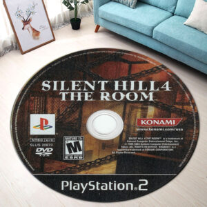 Round Rug Silent Hill 4 PlayStation 2 Disc Round Rug Carpet
