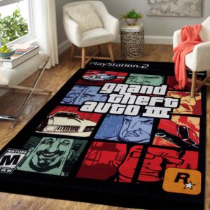Grand Theft Auto III Playstation 2 Rug Carpet
