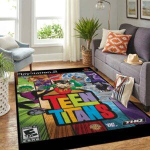 Rug Carpet 2 Teen Titans Play Station 2 Rug Carpet