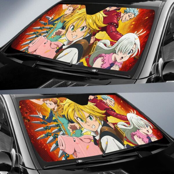 Seven Deadly Sins Car Auto Sunshade