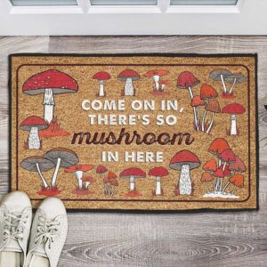 So Much Mushroom Here Doormat