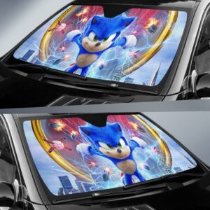 Sonic The Hedgehog Car Sun Shades Movie H033120 1 39.99