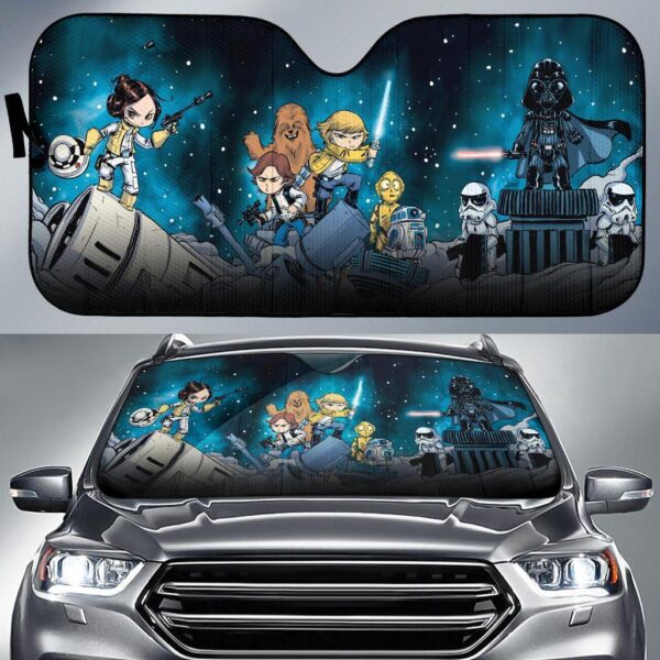 Star Wars Funny Car Auto Sunshade