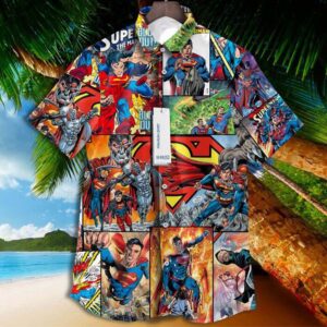 The Superhero Superman Dc Comics Tropical Hawaiian Shirt
