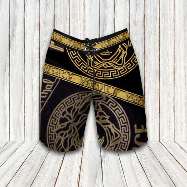Versace Gothic Limited Hawaiian Shirt Shorts and Flip Flops