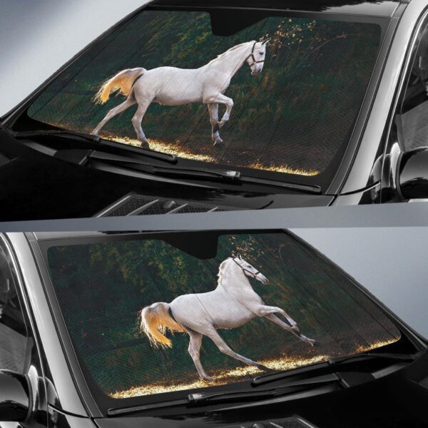 White Horse Car Auto Sunshade