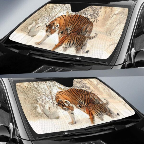 Winter Tiger Car Auto Sunshade