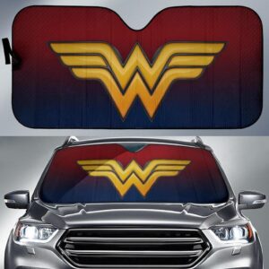 Wonder Woman 4K Logo Car Auto Sunshade