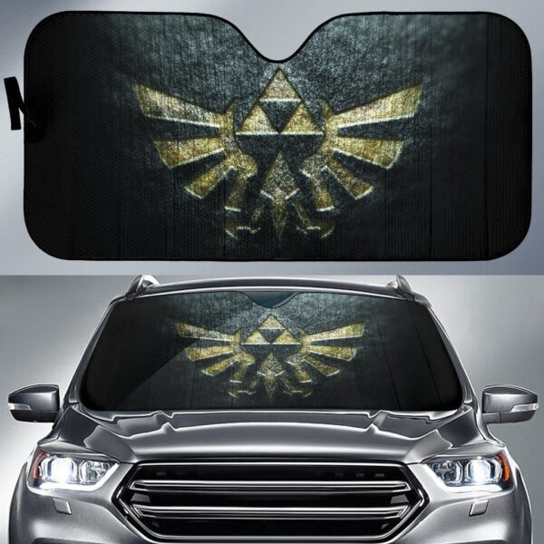 Zelda Logo in black theme Car Auto Sunshade