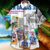 Dallas Cowboys Frankn Clarke Retrocards Set Vintage Aloha Hawaiian Shirt