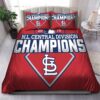 Nl Central Division Champions St Louis Cardinals Mlb Luxury Bedding Set Duvet Cover and Pillow Case