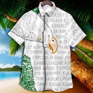 Philadelphia Eagles All Time Roster Word Art Print Vintage Aloha Hawaiian Shirt