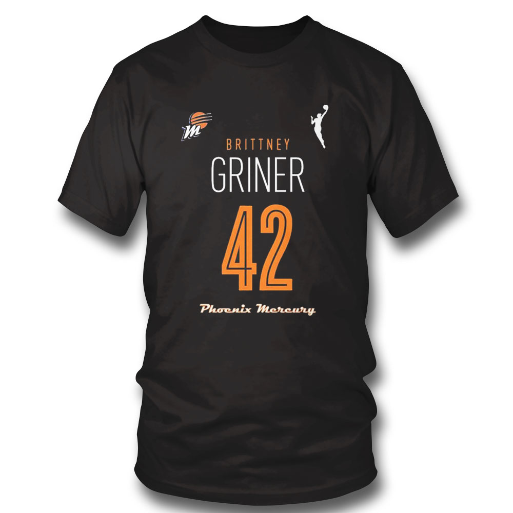 Brittney Griner Tribute 42 Phoenix Merenry Shirt Sweatshirt, Tank Top, Ladies Tee