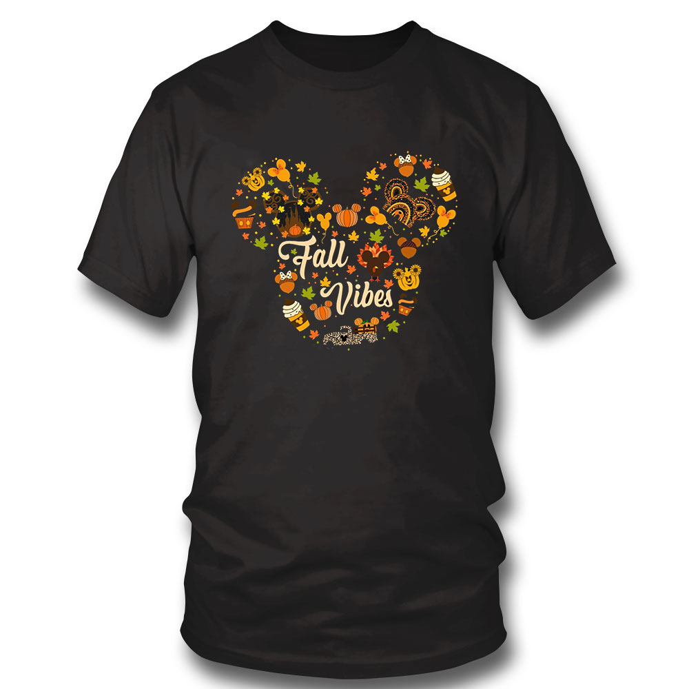 Disney Thanksgiving Shirt Mickey Fall Vibes Sweatshirt, Tank Top, Ladies Tee