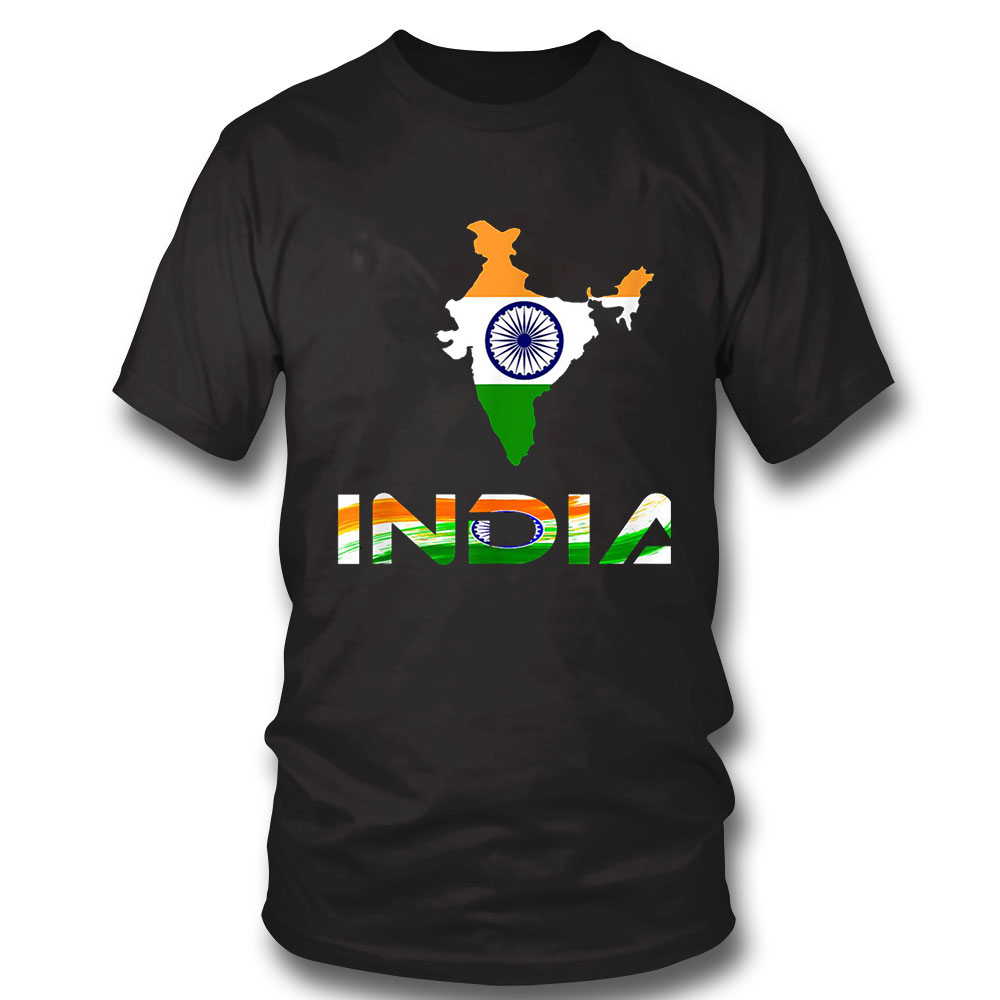 Flag Souvenir And Indian Map Distressed India T Shirt Sweatshirt, Tank Top, Ladies Tee