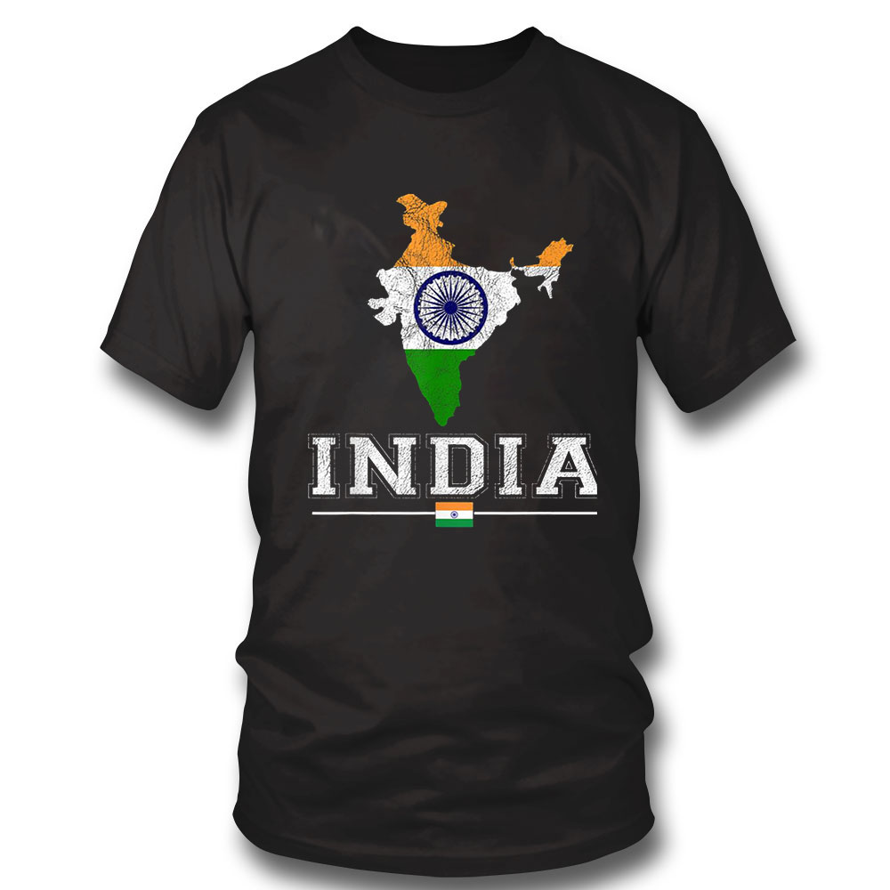 Flag Souvenir Indian Map Distressed India Shirt Vintage Shirt Hoodie, Long Sleeve, Tank Top