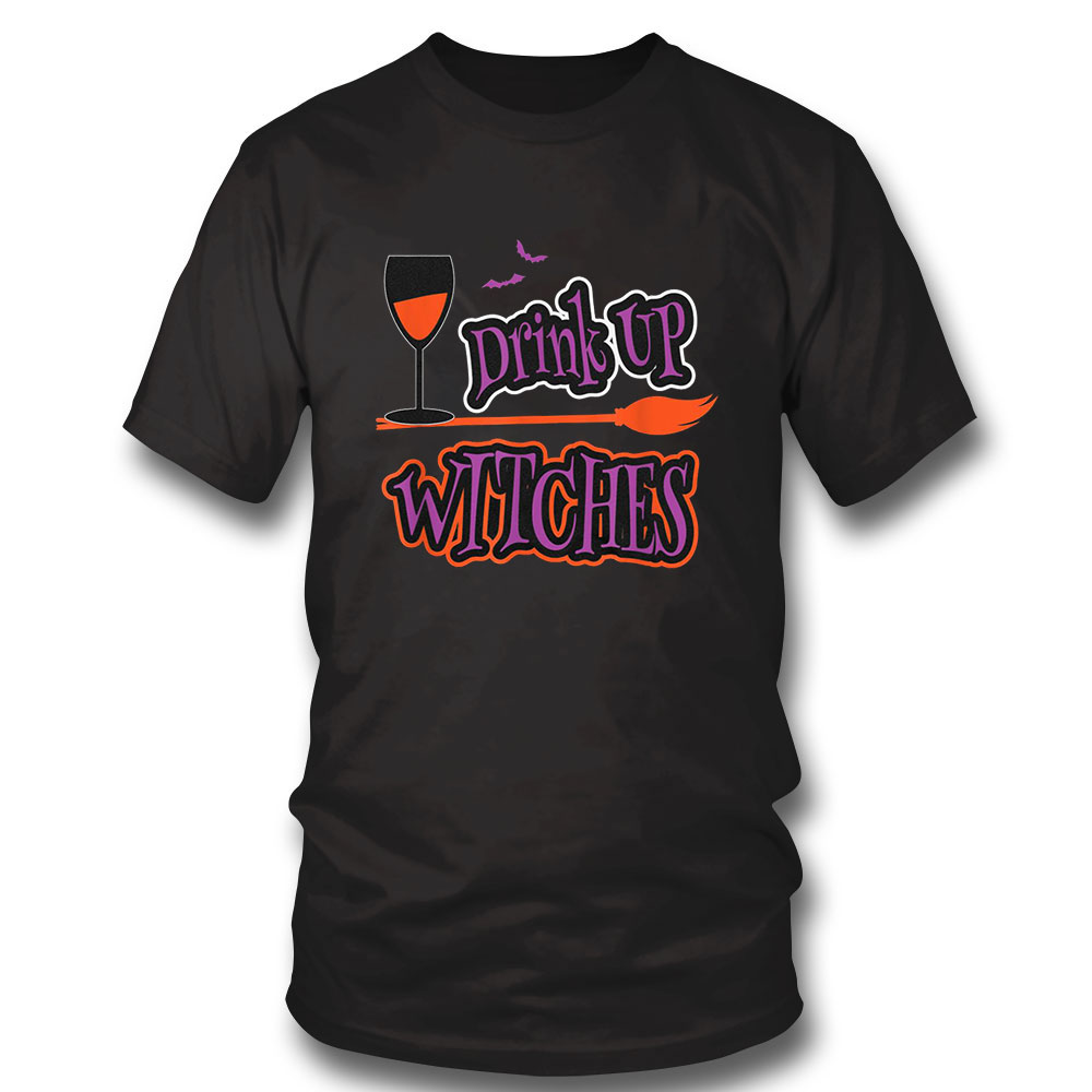 Funny Halloween Shirt Funny Drink Up Witches Costume Halloween Themed Long Sleeve, Ladies Tee