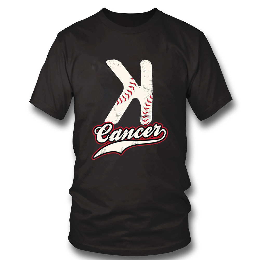 K Cancer Shirt Strike Out Cancer K For Awareness Sweatshirt, Tank Top, Ladies Tee