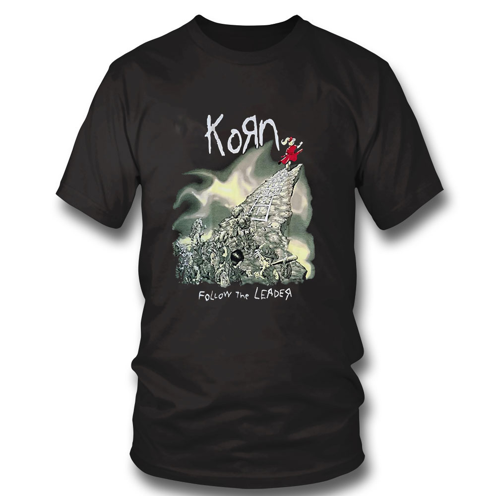 Korn Shirt Follow The Leader Official Original Shirt Long Sleeve, Ladies Tee