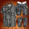 Burberry England 2022 Hawaiian Shirt Beach Shorts and Flip Flops Combo