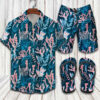 Fendi Versace Print 2022 Hawaiian Shirt Beach Shorts and Flip Flops Combo