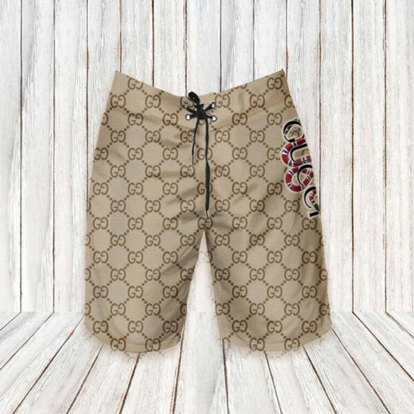 Gucci KingSnake 2022 Hawaiian Shirt Beach Shorts and Flip Flops Combo
