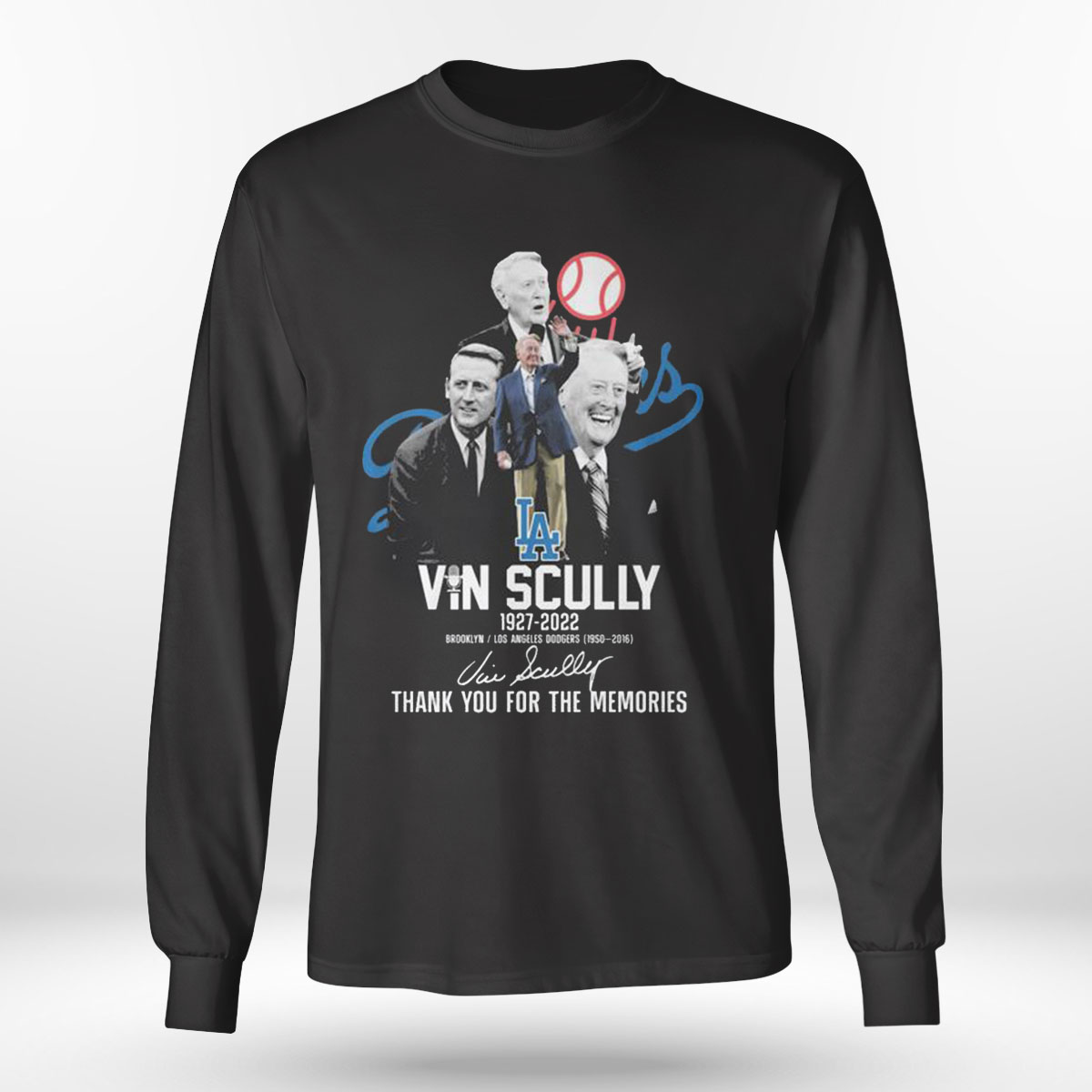 Vin Scully 1927-2022 Thank You For The Memories Unisex T Shirt