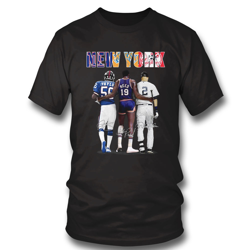 Awesome New York Sports Teams New York Yankees New York Knicks New York Giants T-shirt