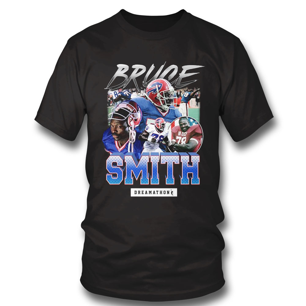 Brudce Smith Buffalo Bills T-shirt Long Sleeve, Ladies Tee