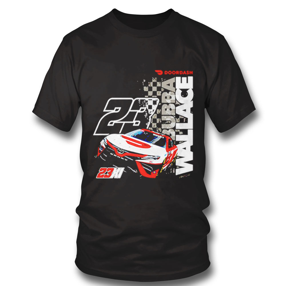 Bubba Wallace 23xi Racing Black Doordash Car 2 Spot Shirt Sweatshirt, Tank Top, Ladies Tee