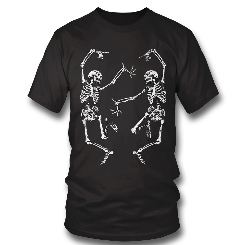 Dance Of Death Macabre Skeleton T Shirt Long Sleeve, Ladies Tee