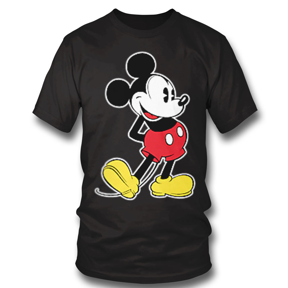 Disney Mickey Mouse Classic Small Pose T Shirt Hoodie, Long Sleeve, Tank Top