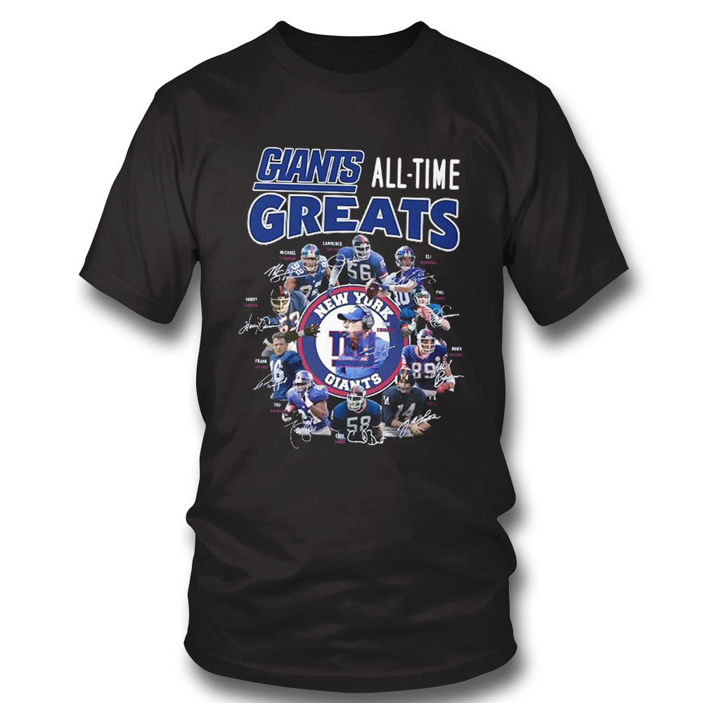 Giants Members All Time Greats New York Giants T-shirt Sweatshirt, Tank Top, Ladies Tee