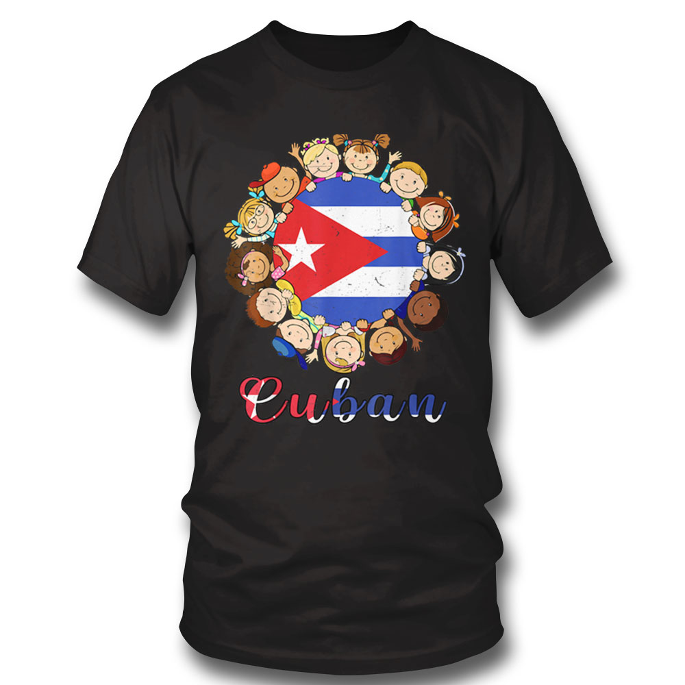 Hispanic Heritage Month Shirt Cuban Flag Pride Kids Boy Girl T-shirt