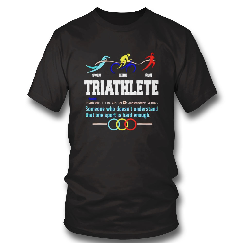 Humorous Triathlon Gift Sports Cycling Running Shirt