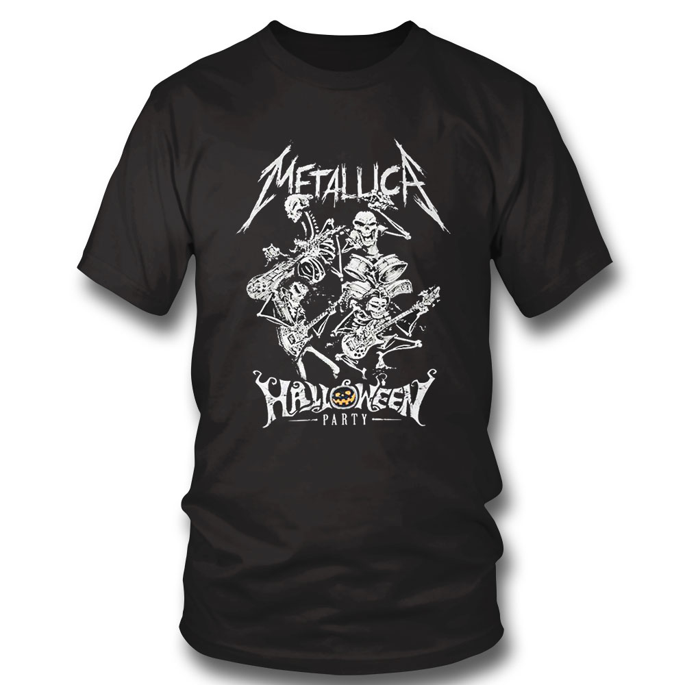 Metallica Halloween Shirt Skeleton Metallica Halloween Party Hoodie, Long Sleeve, Tank Top