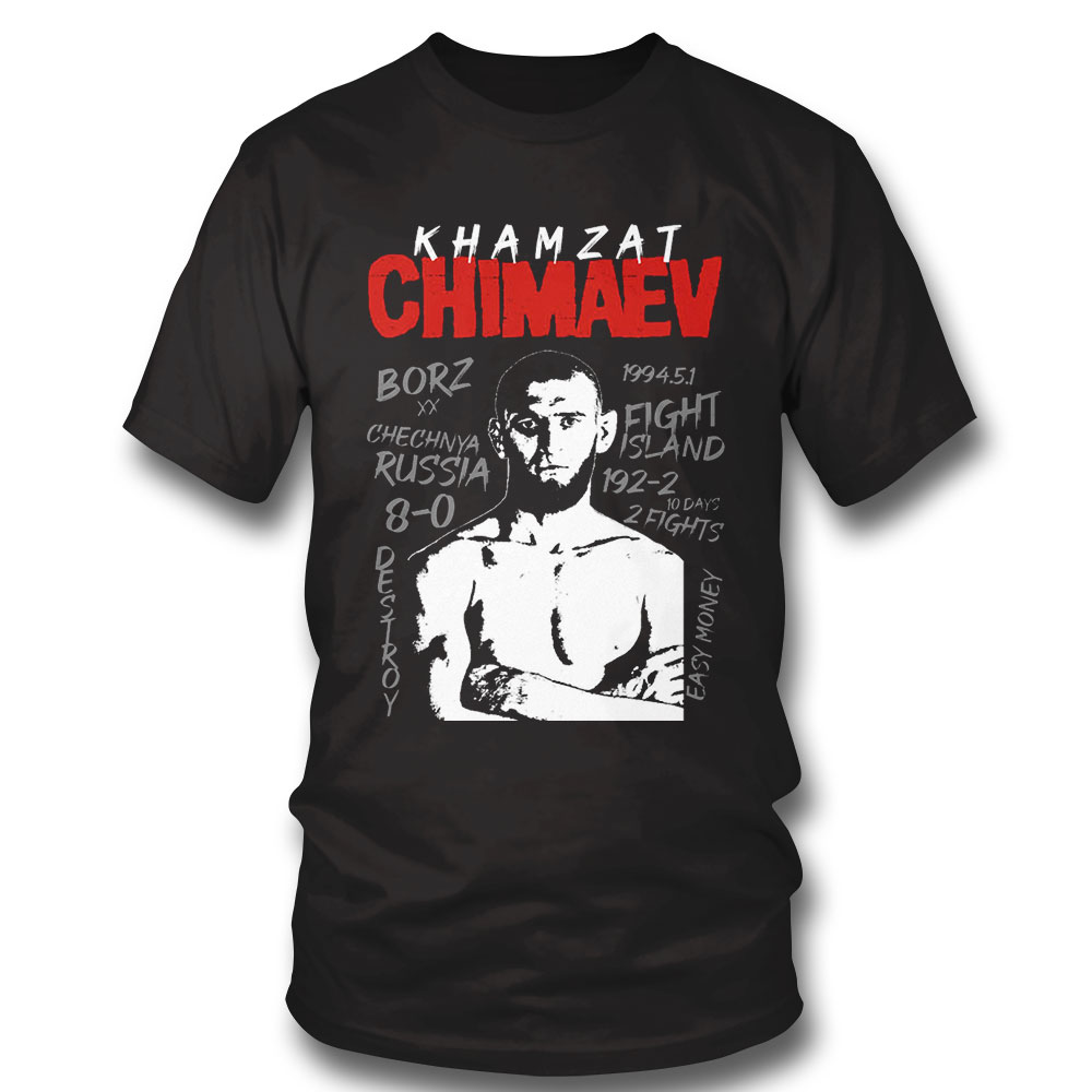 The Wolf Khamzat Chimaev Returns And Is Ready To Rule The Night Khamzat Chimaev T-shirt Long Sleeve, Ladies Tee