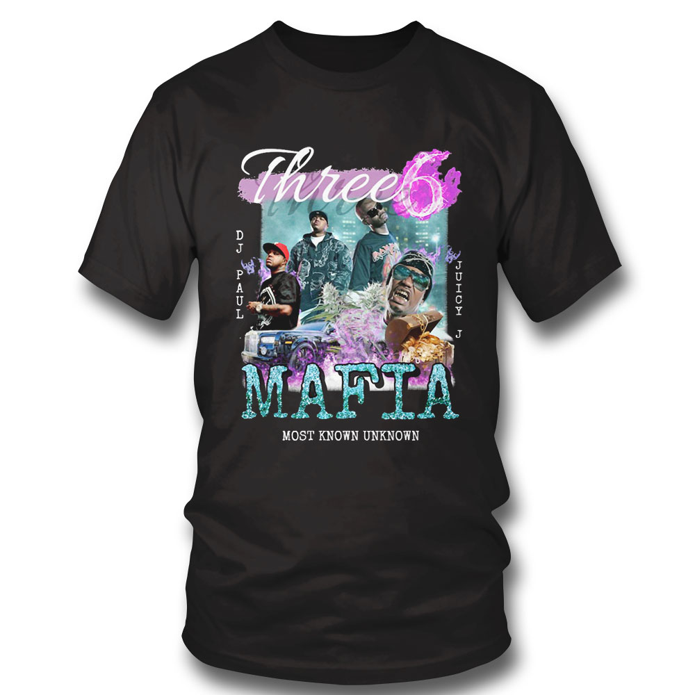 Three 6 Mafia Vintage Hip Hop 90s T-shirt Hoodie, Long Sleeve, Tank Top