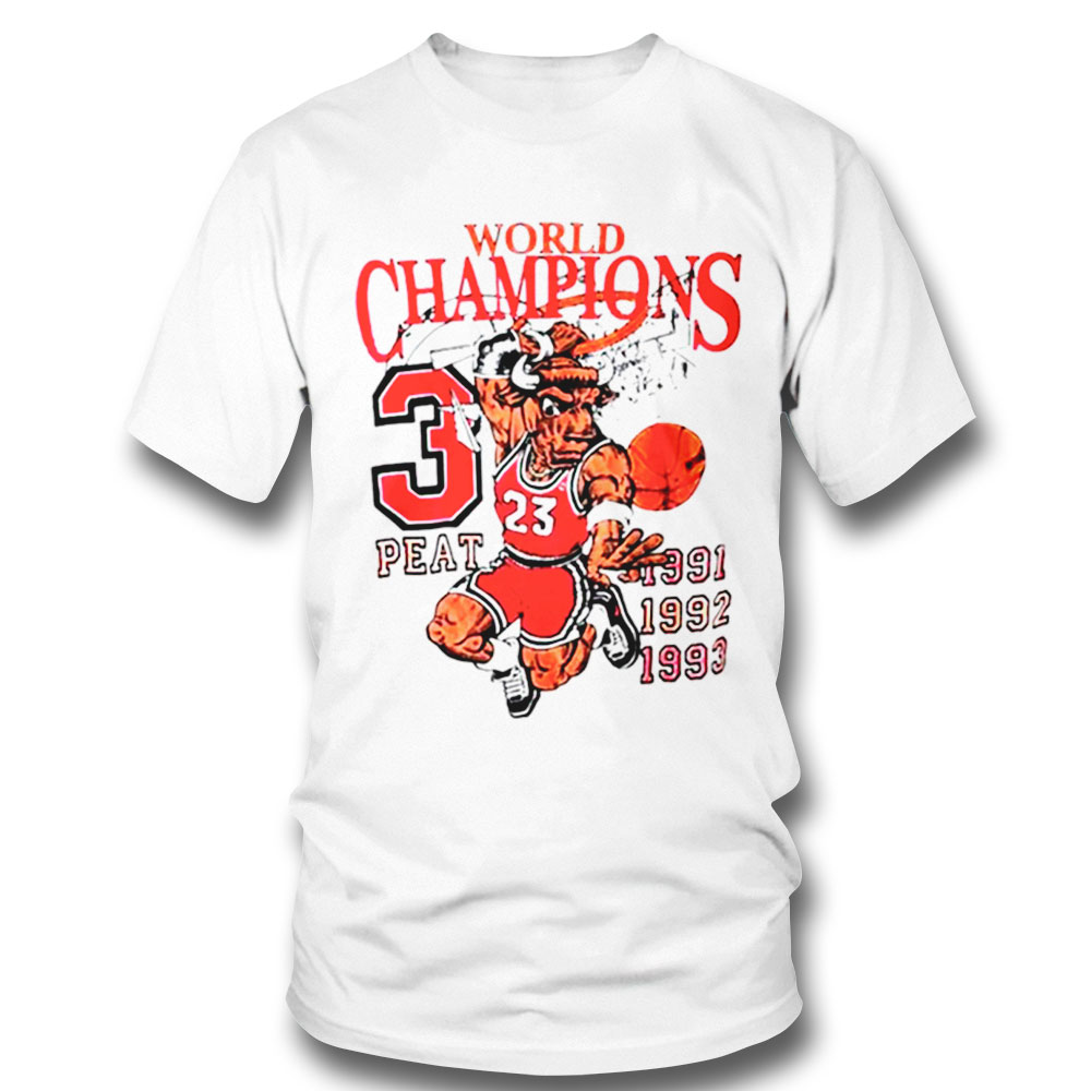 Chicago Bulls 3 Peat Champions Bootleg 90s Shirt Hoodie, Long Sleeve, Tank Top