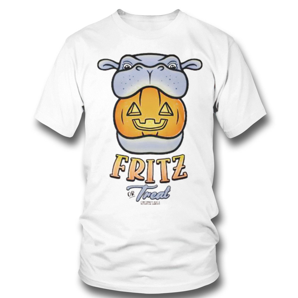 Cincinnati Hippo Fritz Or Treat Shirt Sweatshirt, Tank Top, Ladies Tee