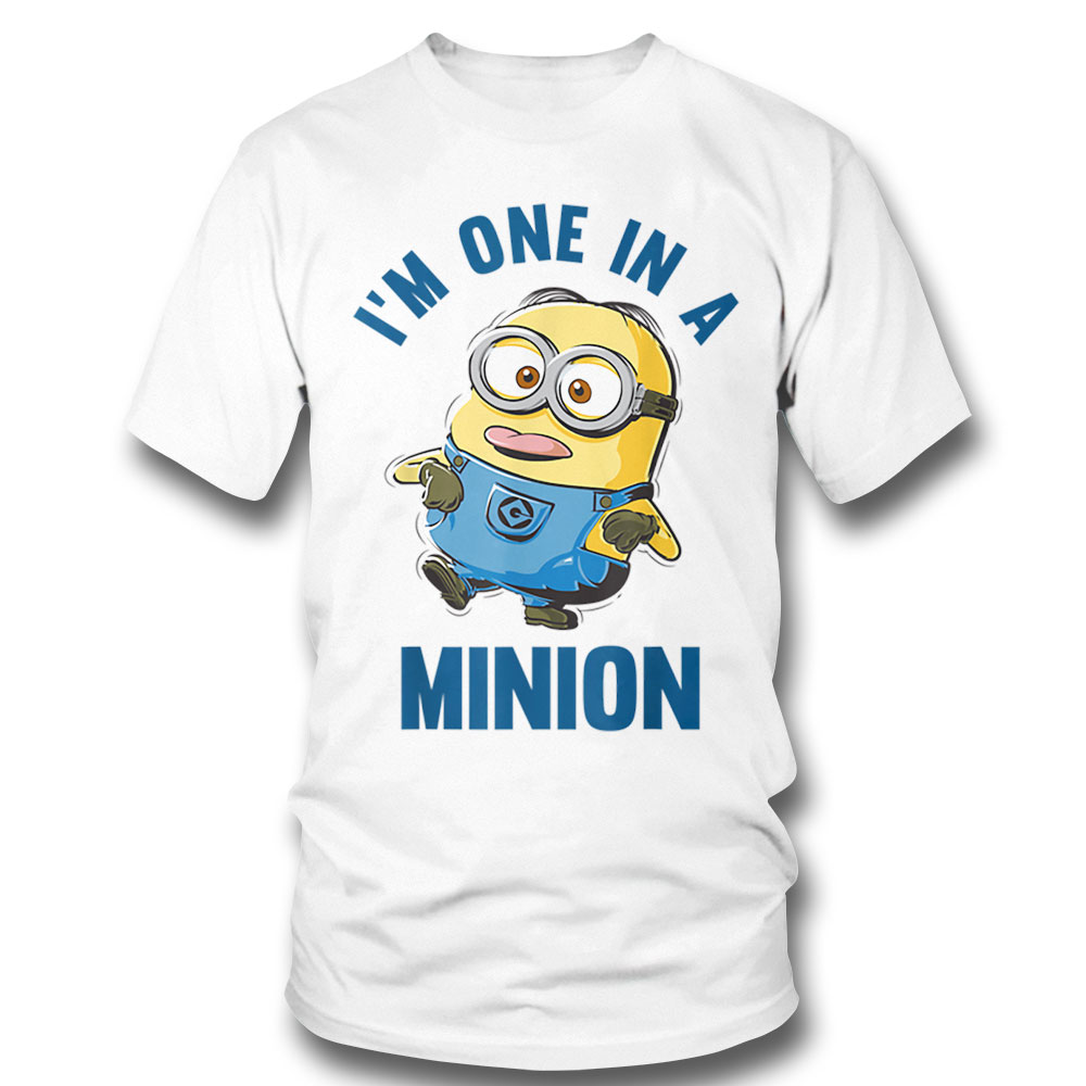 Despicable Me Minions Dave One In A Minion Graphic T Shirt Long Sleeve, Ladies Tee