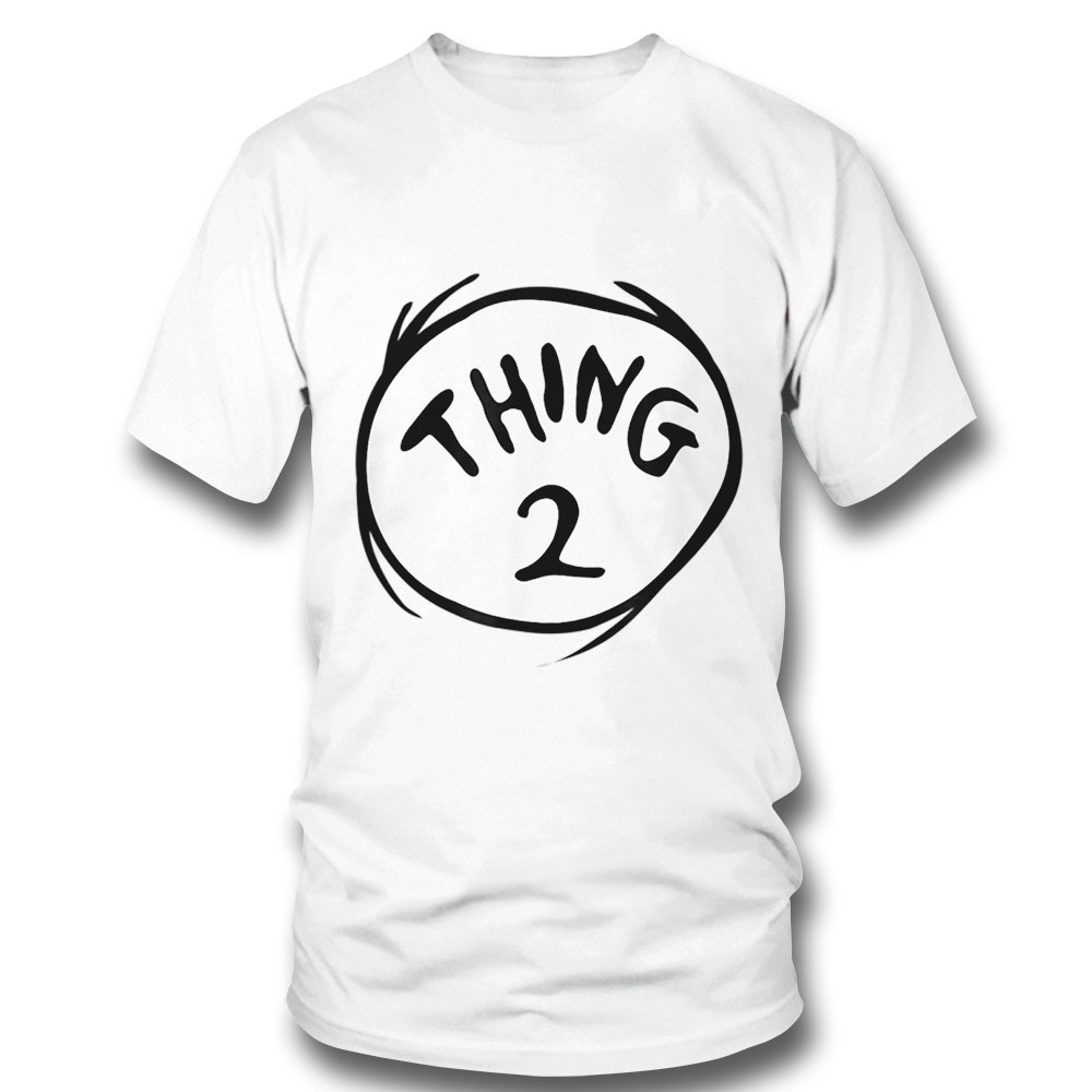 Dr Seuss Thing 2 Emblem Red T Shirt Hoodie, Long Sleeve, Tank Top