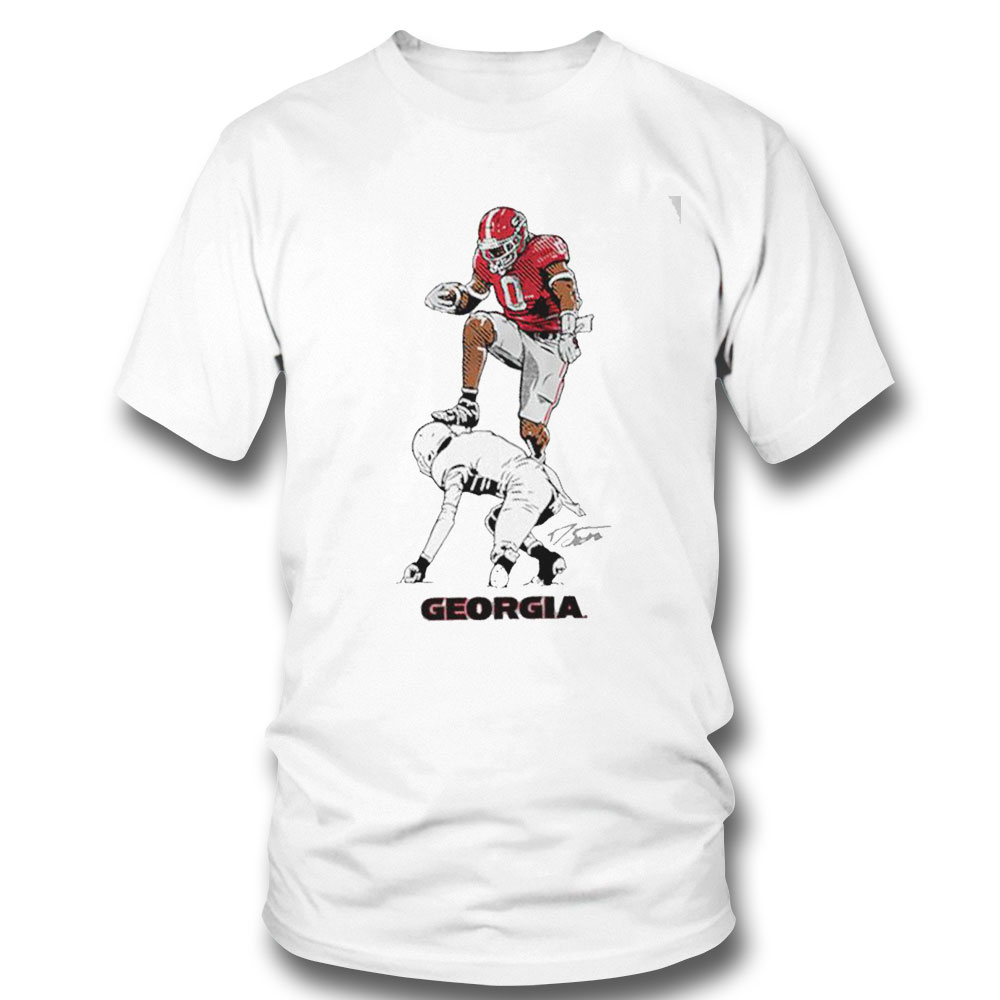 Georgia Bulldogs Darnell Washington The Hurdle Signature Shirt