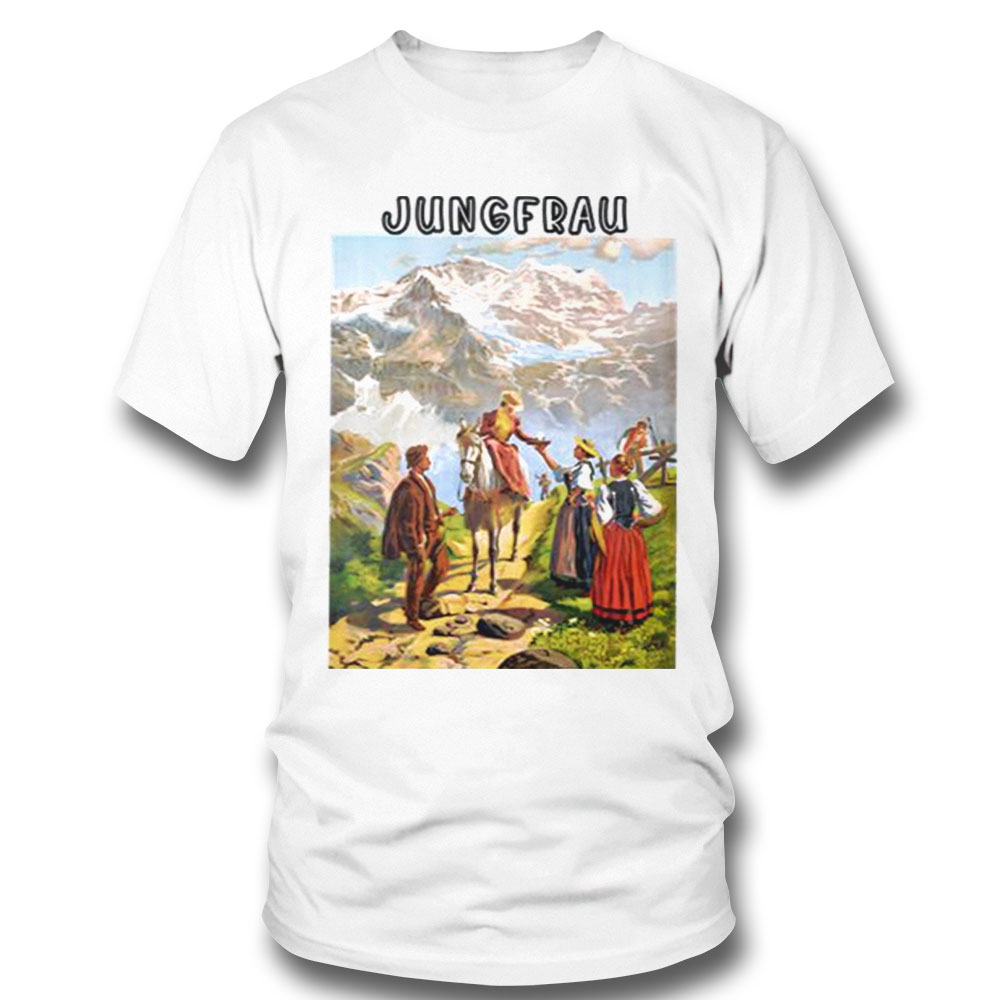 Jungfrau Panoramic Vintage Travel Switzerland Shirt Sweatshirt, Tank Top, Ladies Tee