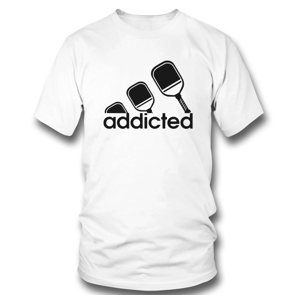 Pickleball Addicted Adidas Logo Inspired T-shirt Hoodie, Long Sleeve, Tank Top