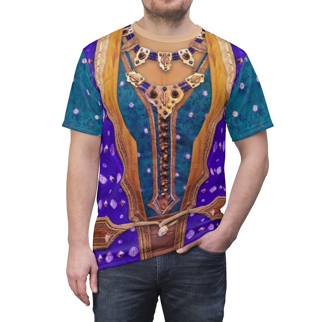 Aladdin Live Action Costume Genie Human Unisex Shirt Cosplay Inspired