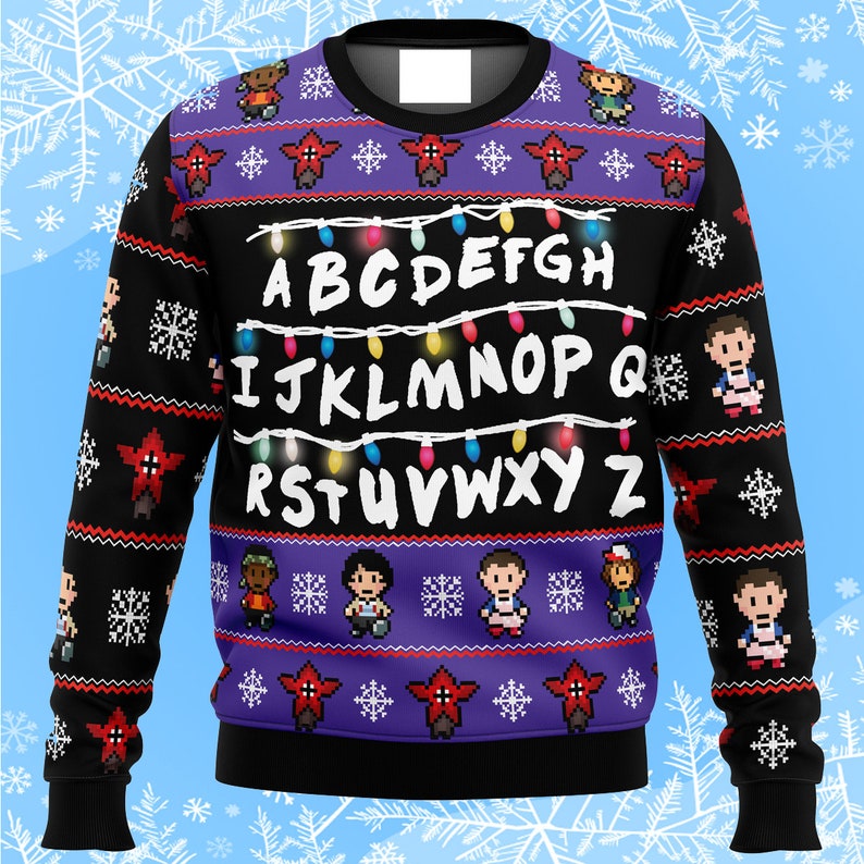 Alphabet Movie Ugly Christmas Sweater Gift Xmas