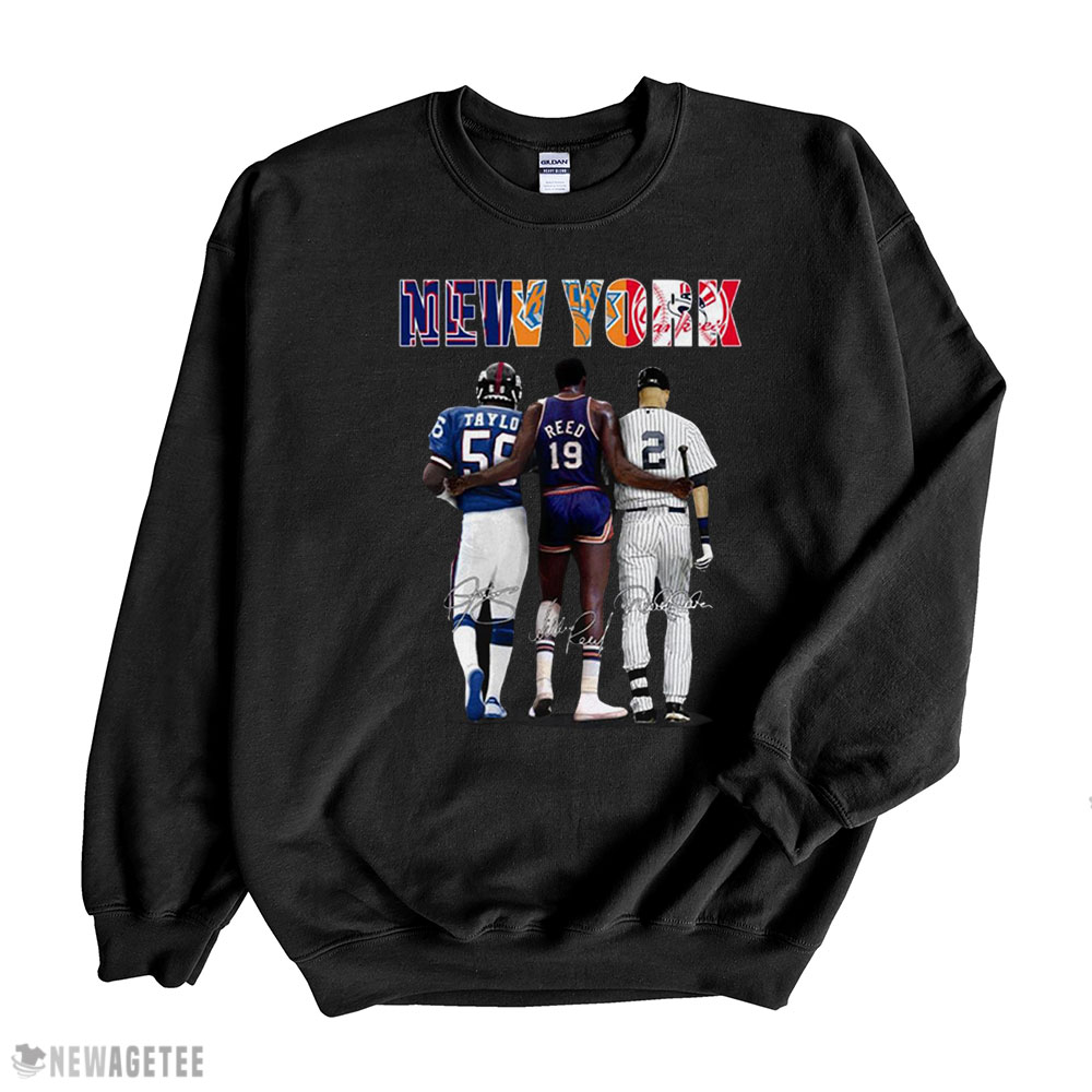 Awesome New York Sports Teams New York Yankees New York Knicks New York Giants T-shirt